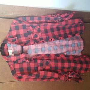Black and Red Flannel Size Small